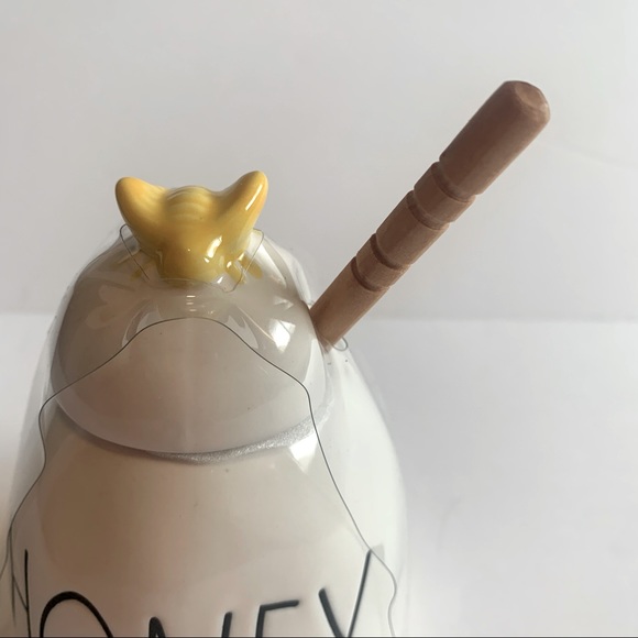 Rae Dunn Ceramic Honey Pot w/Honey Dipper - Picture 4 of 6